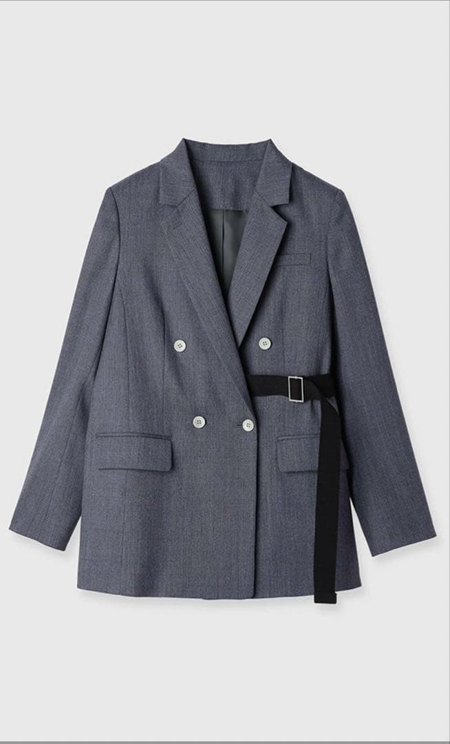 anuans スプリングウールダブルジャケット