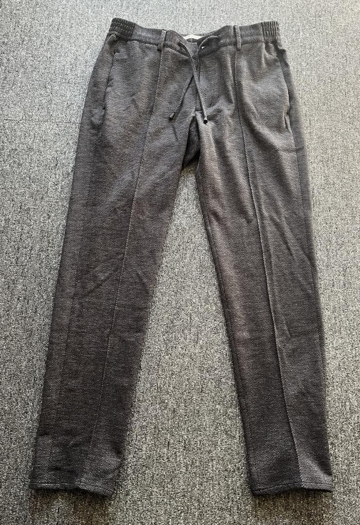 giabs ジャブス マサッチョ 永久クリース ヘリンボーン ジャージー パンツ