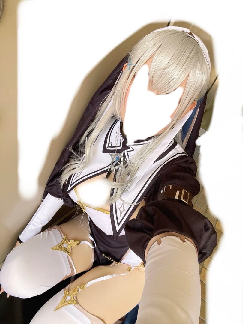 白銀ノエル コスプレ 衣装 シスター フルセット