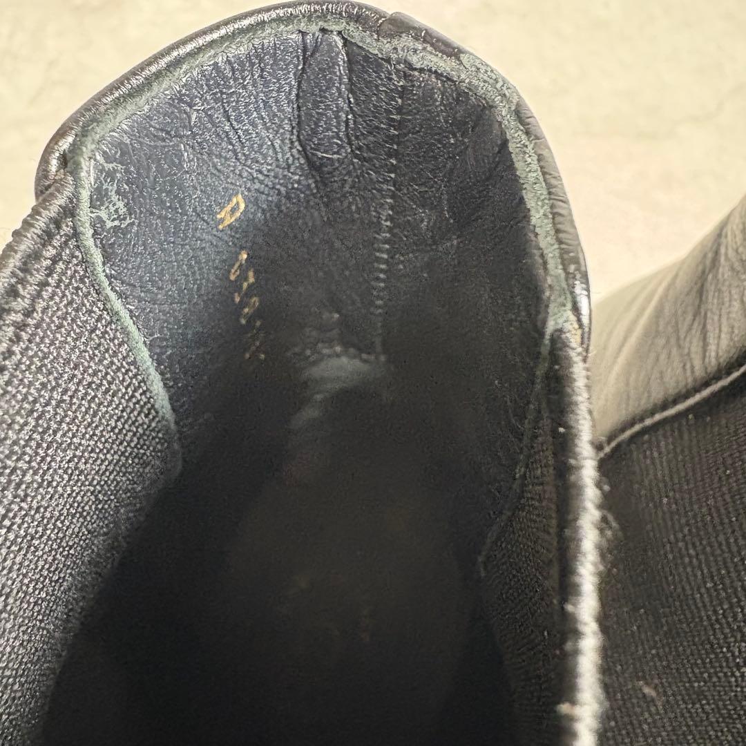 シャネル　CHANEL ココマーク　レザー　サイドゴア　ブーツ　ブラック　38C