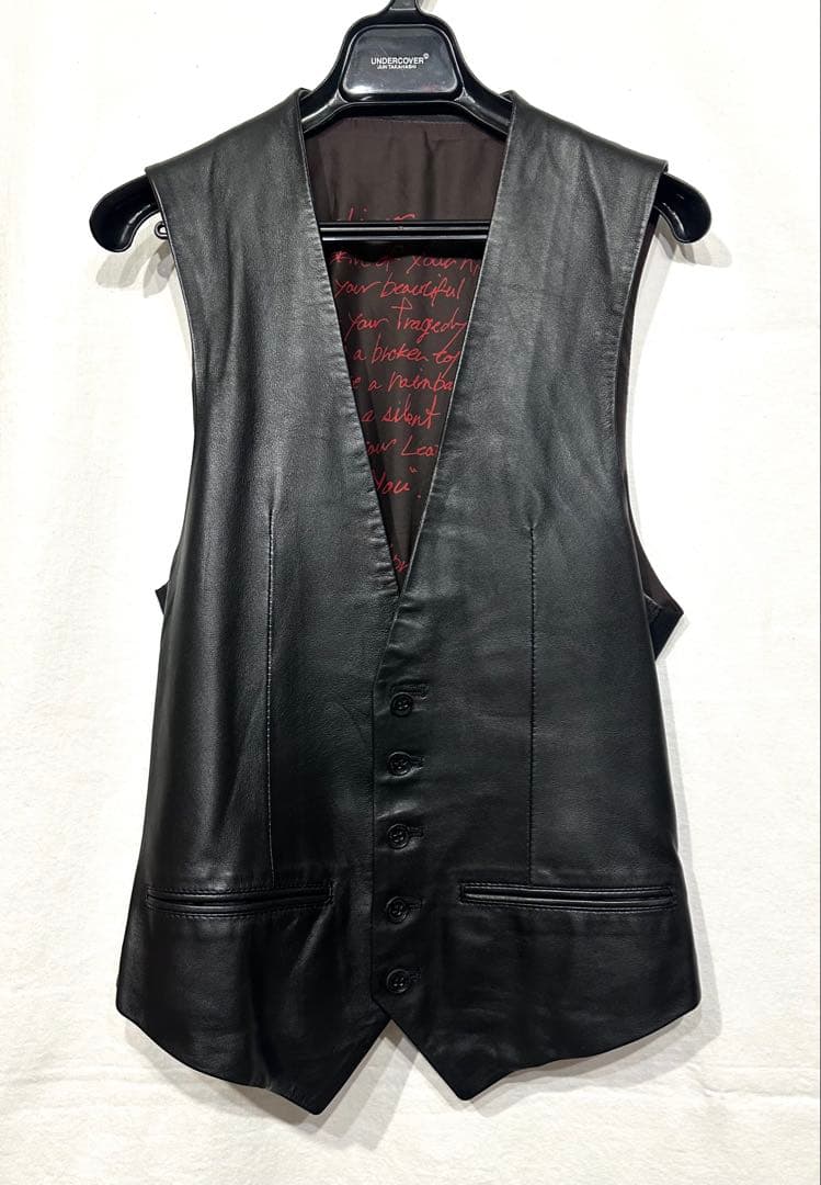 BACKLASHシープレザーベスト/バックラッシュスーツジャケットジレシャツ