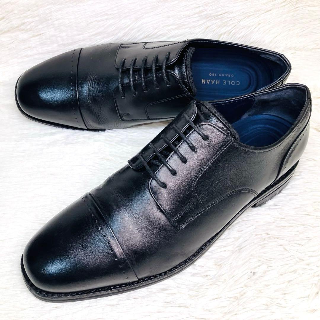 【極美品】コールハーン9Wグランド360 ストレートチップC28145 ブラック