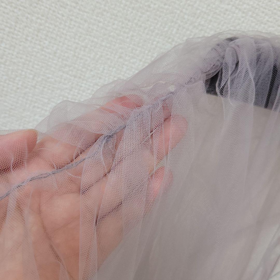 うどん❗バタフライチュールチュニック　　新品　チュールトップス