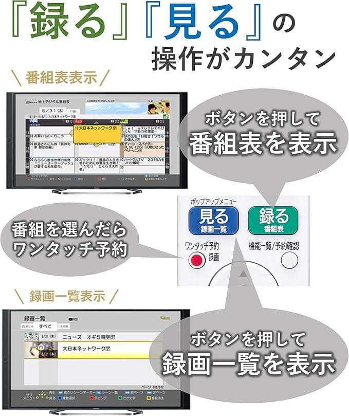 パナソニック 500GB ブルーレイレコーダー DIGA DMR-BRS530