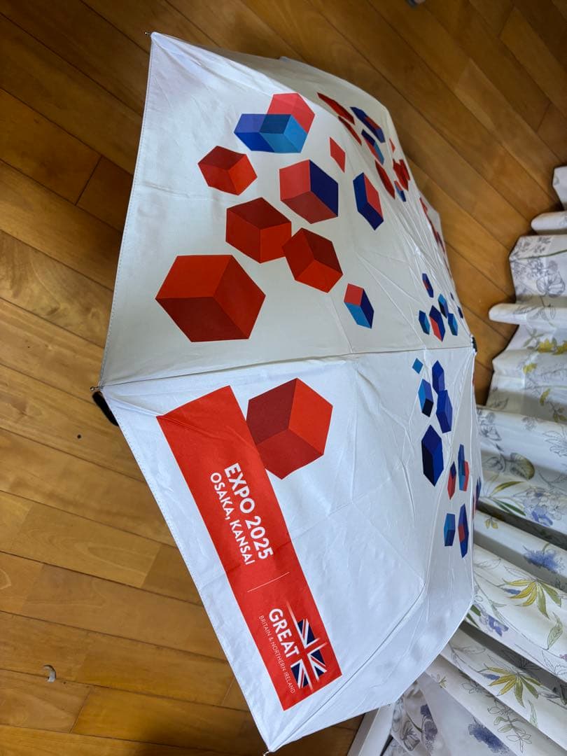 万博　イギリス　折りたたみ傘