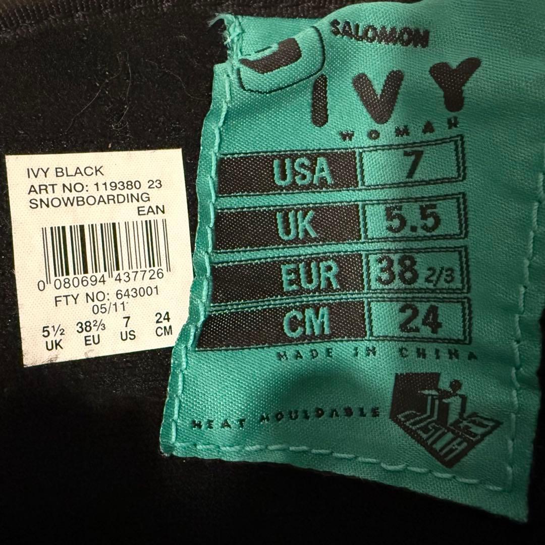 SALOMON スノーボードブーツ IVY 24cm レディース アイビー