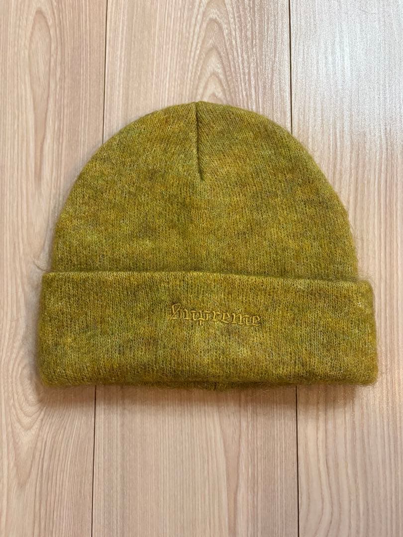 新品未使用 Supreme Mohair Beanie Mustard