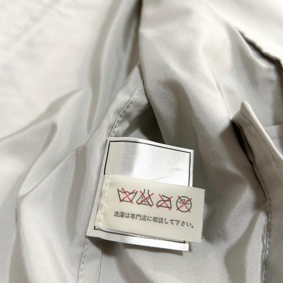 13429 CHANEL パテントレザーパイピングノーカラージャケット