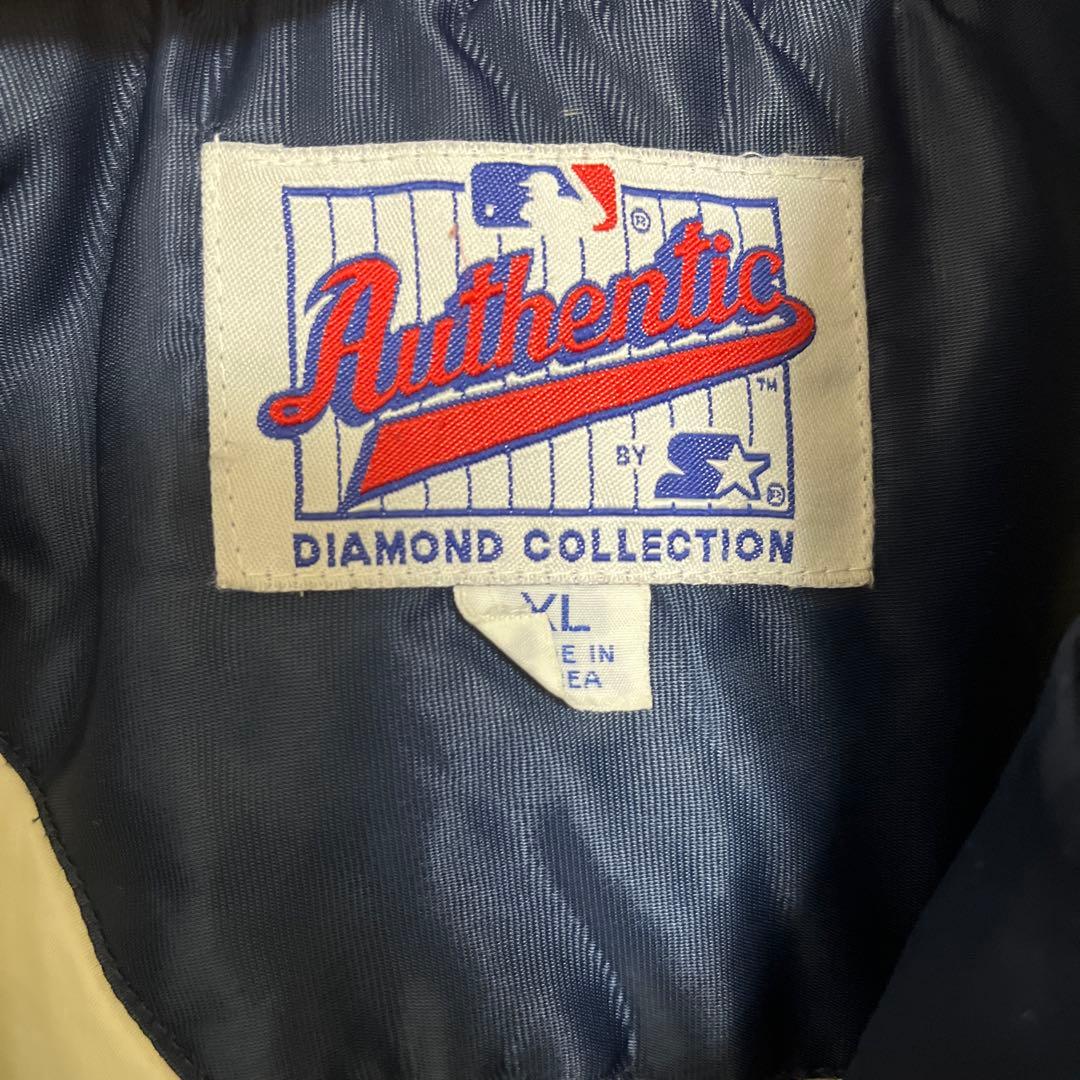 Yankees サテンジャケット ネイビー