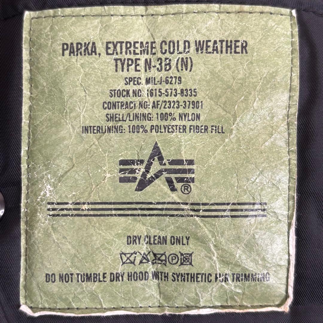 アルファ n3b フライト ジャケット ブルゾン アウター コート ブラック