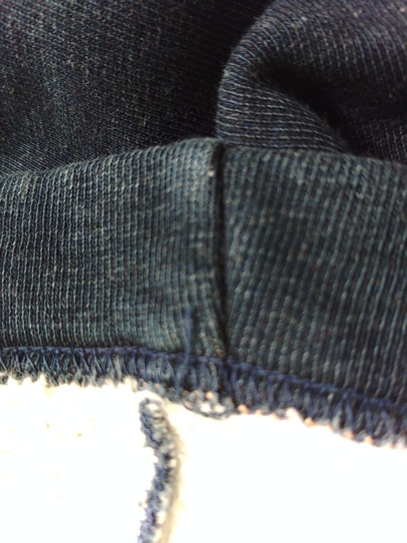 45r 裏毛の馬ドレス（インディゴ ）ワンピース　ロング