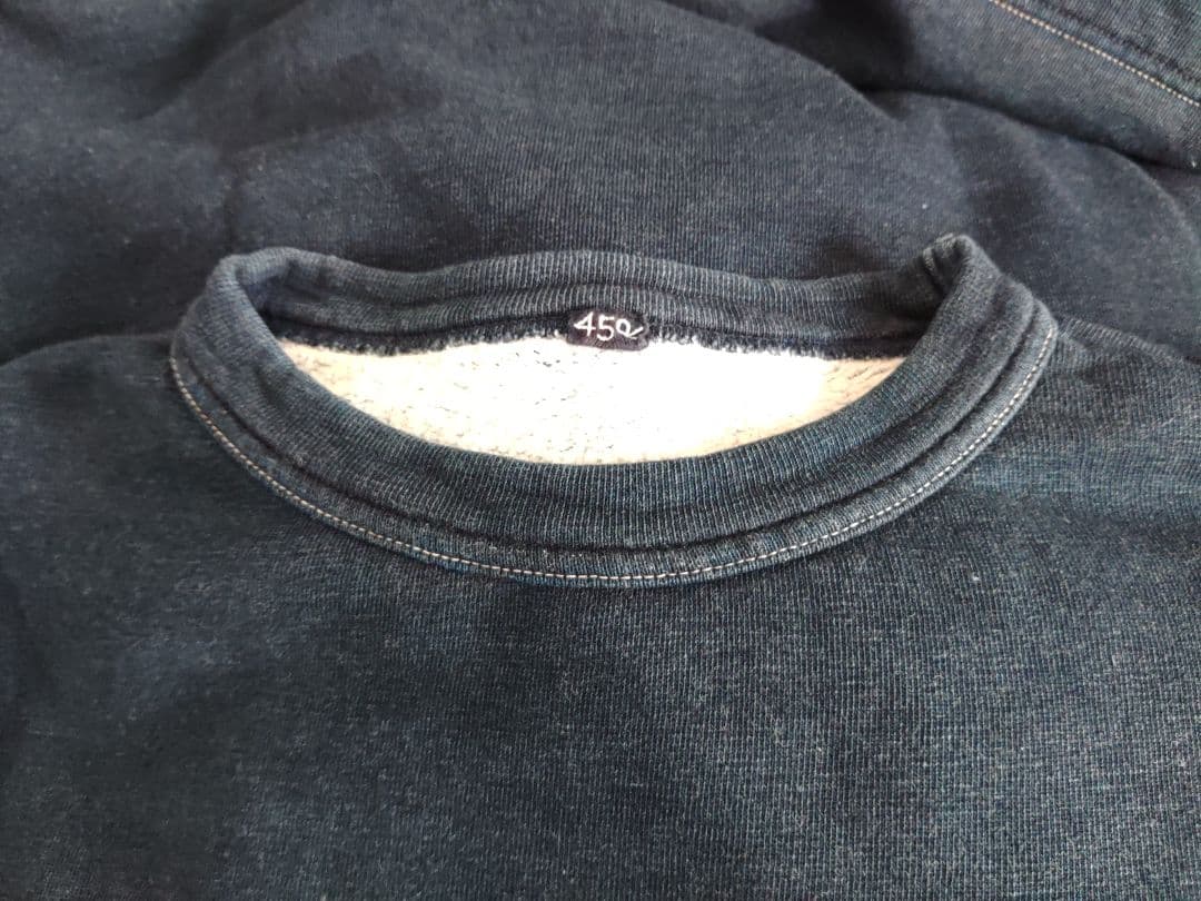 45r 裏毛の馬ドレス（インディゴ ）ワンピース　ロング