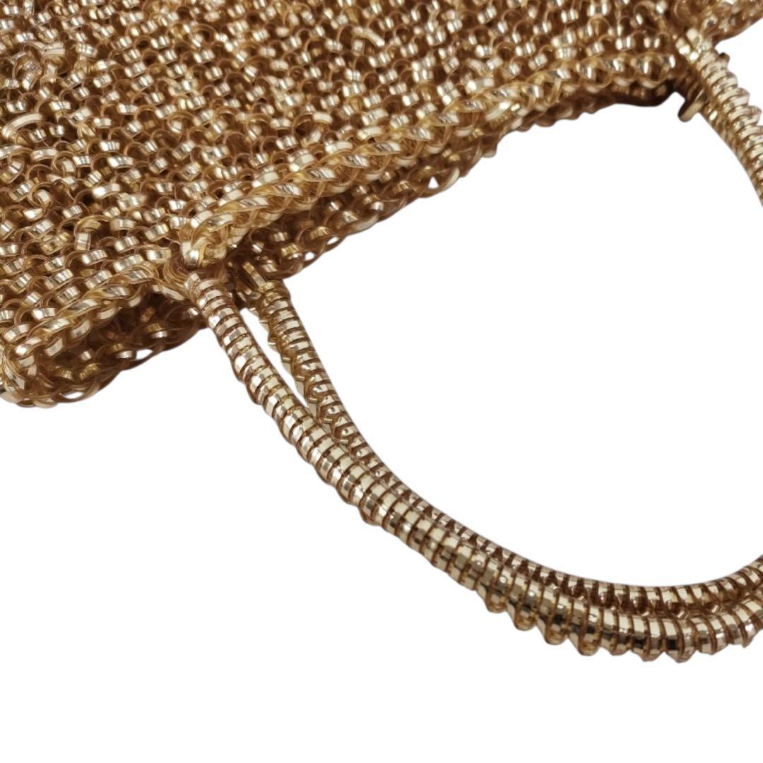 ［美品］ANTEPRIMA アンテプリマ　ワイヤーバッグ　ゴールド