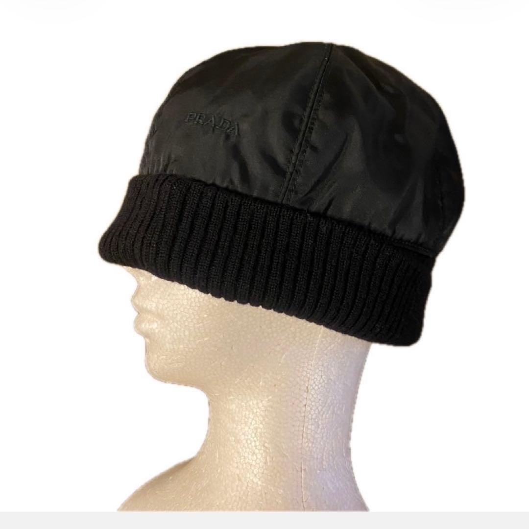 プラダ PRADA ビーニー ニット帽 ユニセックス