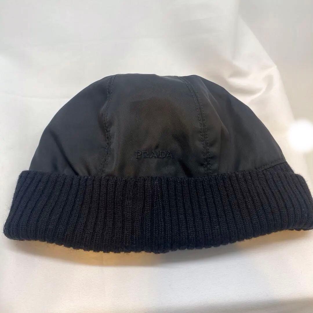 プラダ PRADA ビーニー ニット帽 ユニセックス