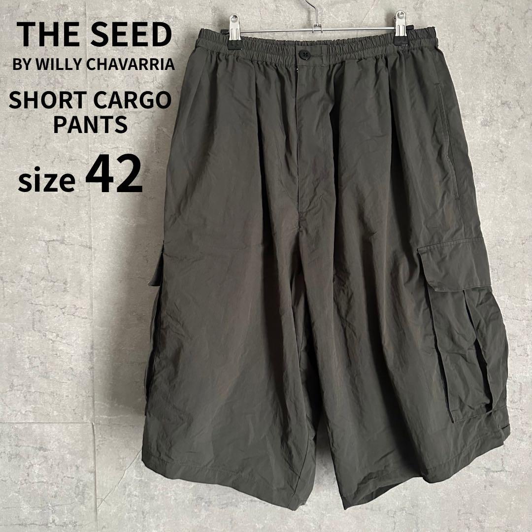 希少　WILLY CHAVARRIA カーゴショートパンツ　軍物　オリーブ　42