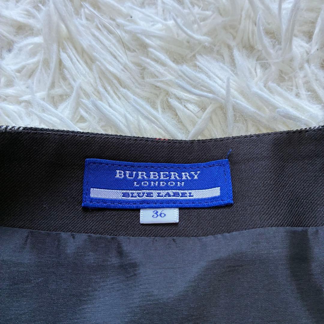 人気✨　バーバリーブルーレーベル　ミニスカート　プリーツ　Sサイズ　チェック柄