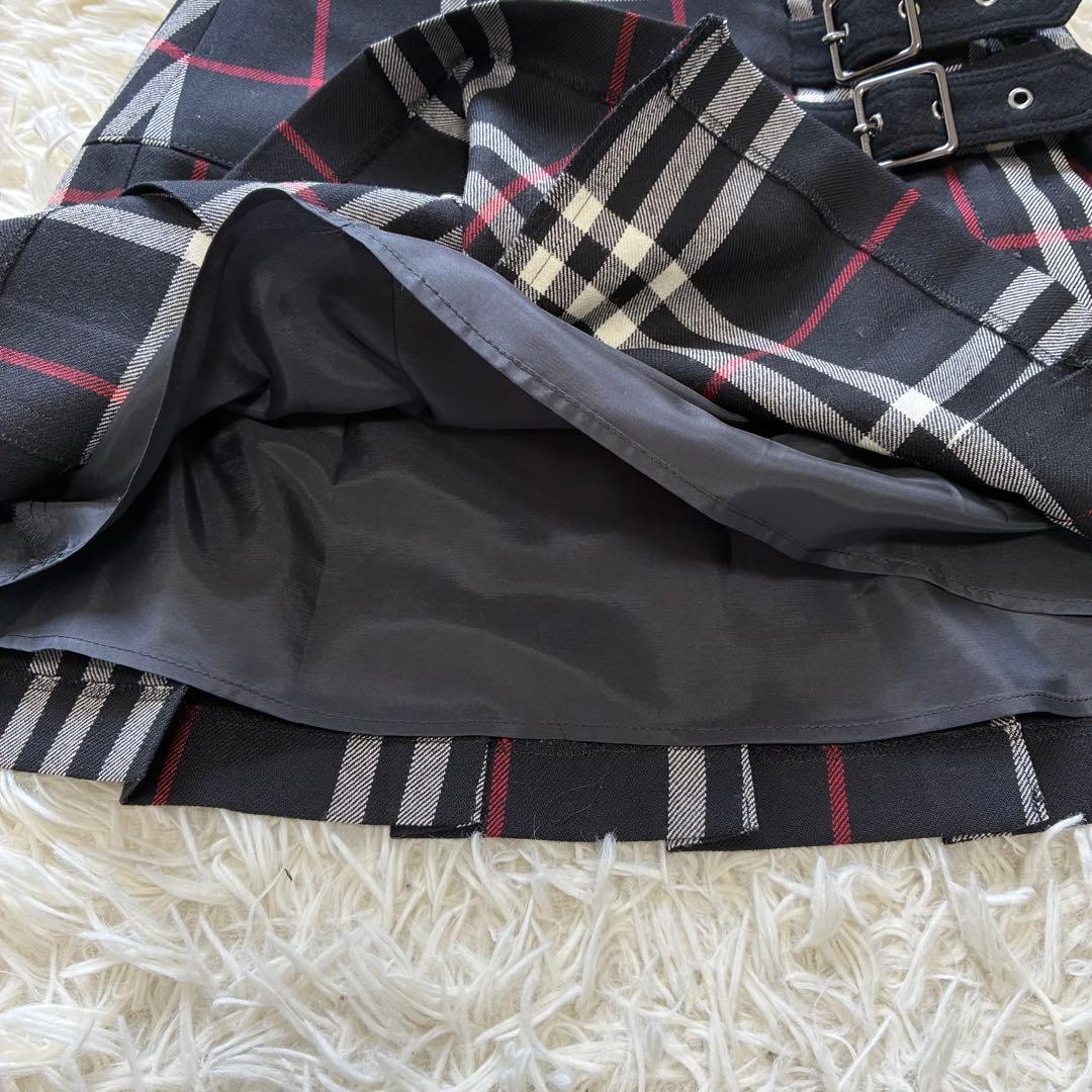 人気✨　バーバリーブルーレーベル　ミニスカート　プリーツ　Sサイズ　チェック柄