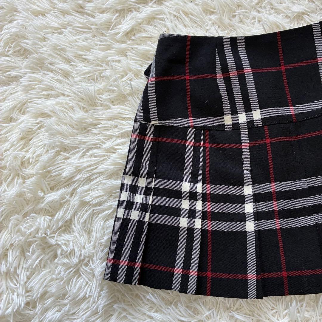 人気✨　バーバリーブルーレーベル　ミニスカート　プリーツ　Sサイズ　チェック柄
