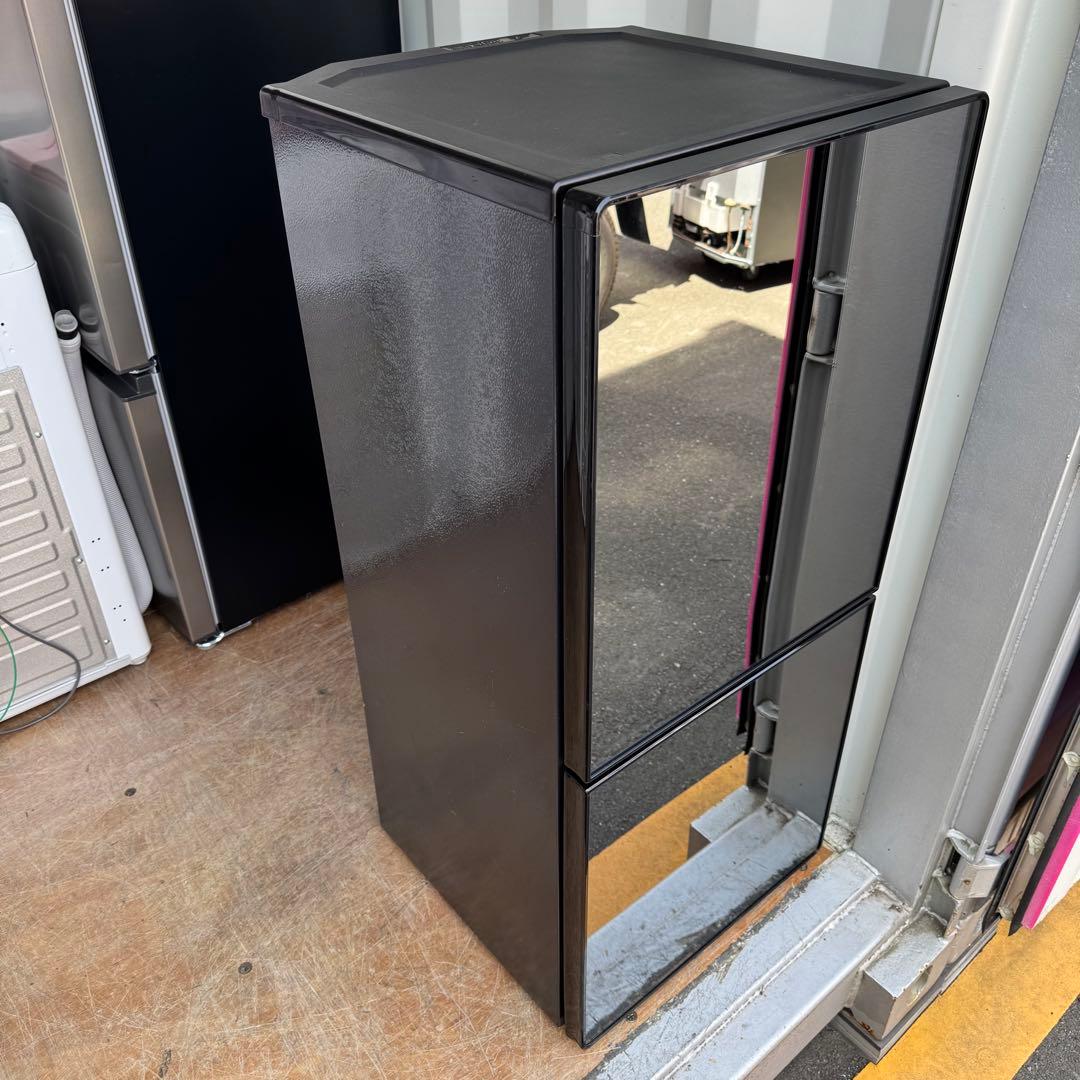 C7428★2020年製美品★ツインバード　冷蔵庫　ミラーブラック　鏡