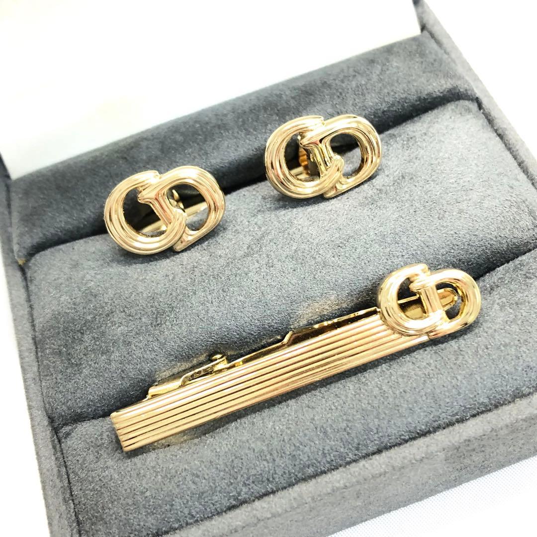 【美品✨】　Christian Dior タイピン　カフス　セット　ヴィンテージ