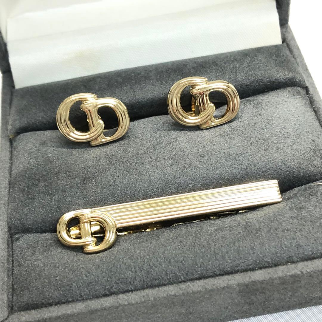 【美品✨】　Christian Dior タイピン　カフス　セット　ヴィンテージ