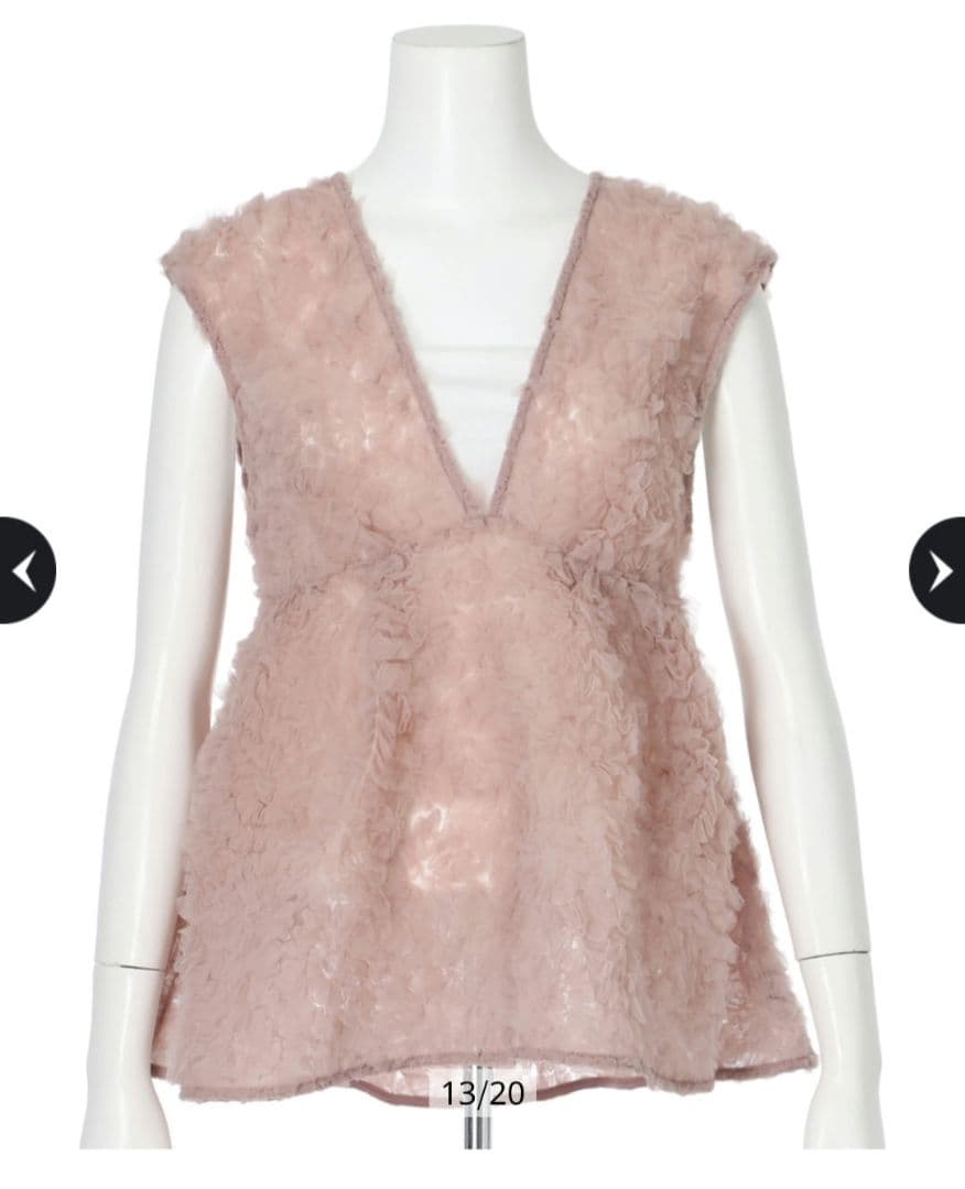 マイストラーダ　デコラチュールブラウス　ピンク　Sサイズ