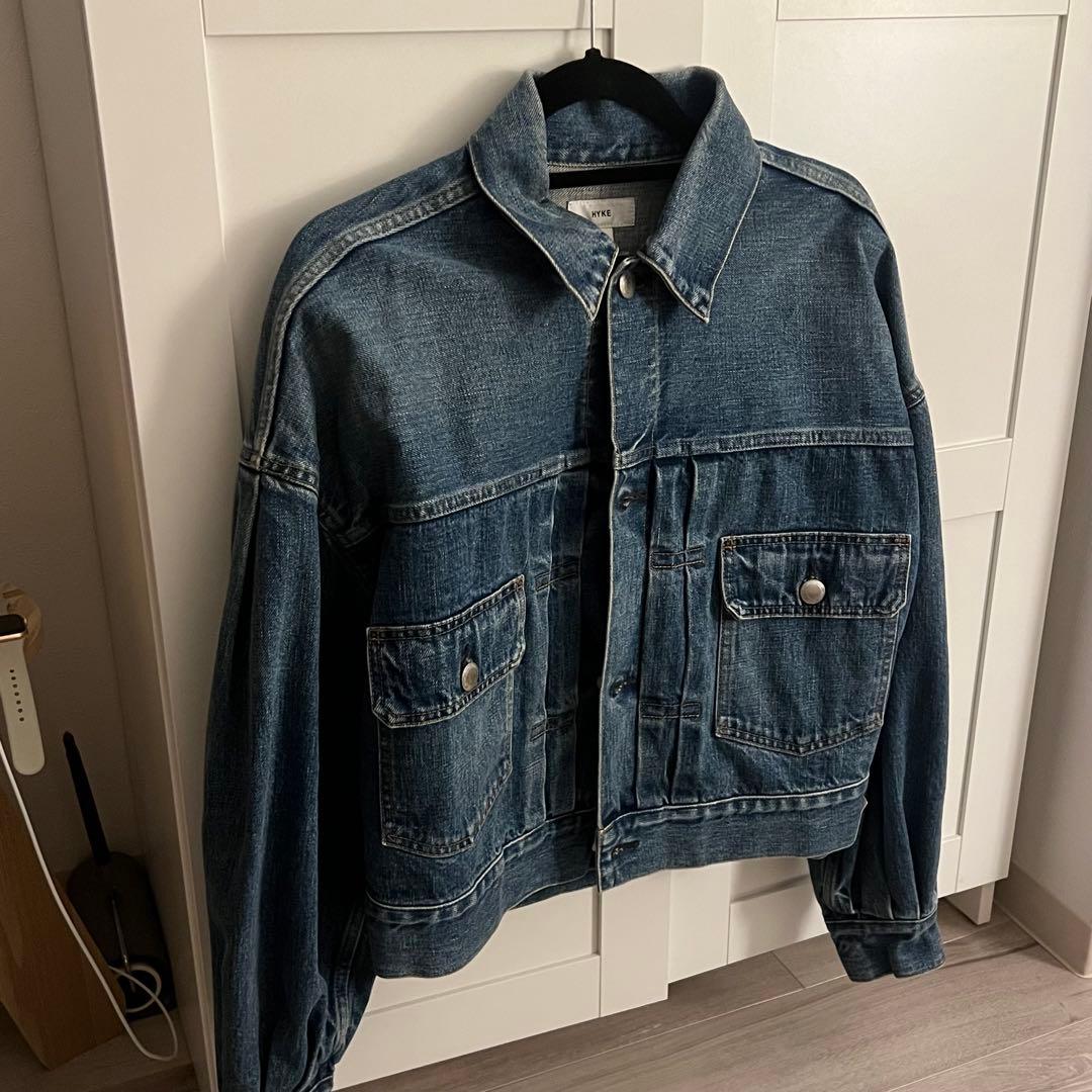 HYKE バルーンスリーブデニムジャケット type2