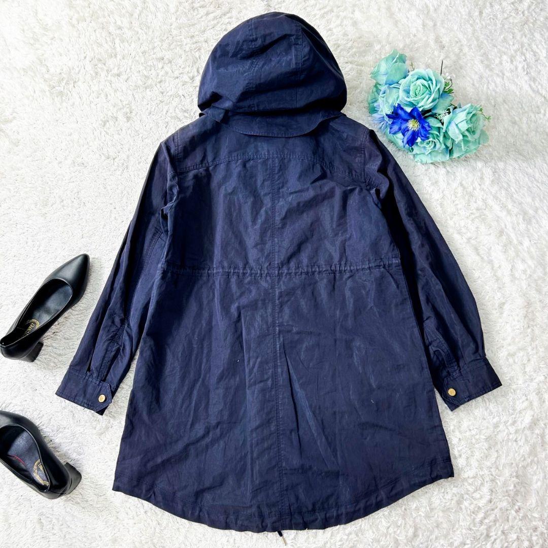 人気✨タトラス LEUCA ナイロンモッズコート 軽量 金ボタン ネイビー