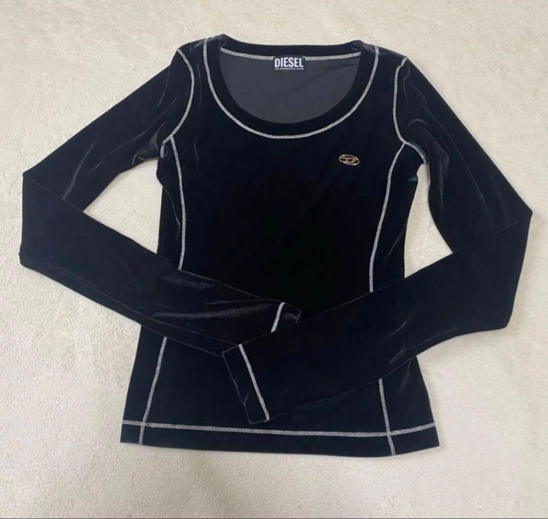 diesel ベロア　トップス
