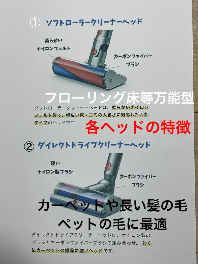 ダイソン①V10SV12 新品パイプ ２ヘッドから選択 新品フィルター パーツ類