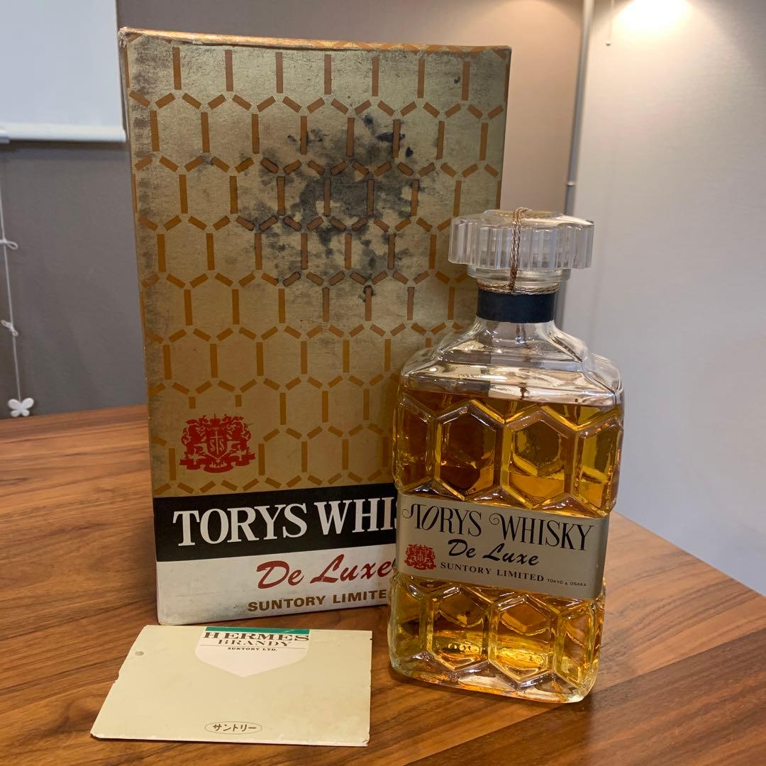 美品　サントリー　トリス　ウイスキー　37度　デラックス　古酒　箱付き　未開封