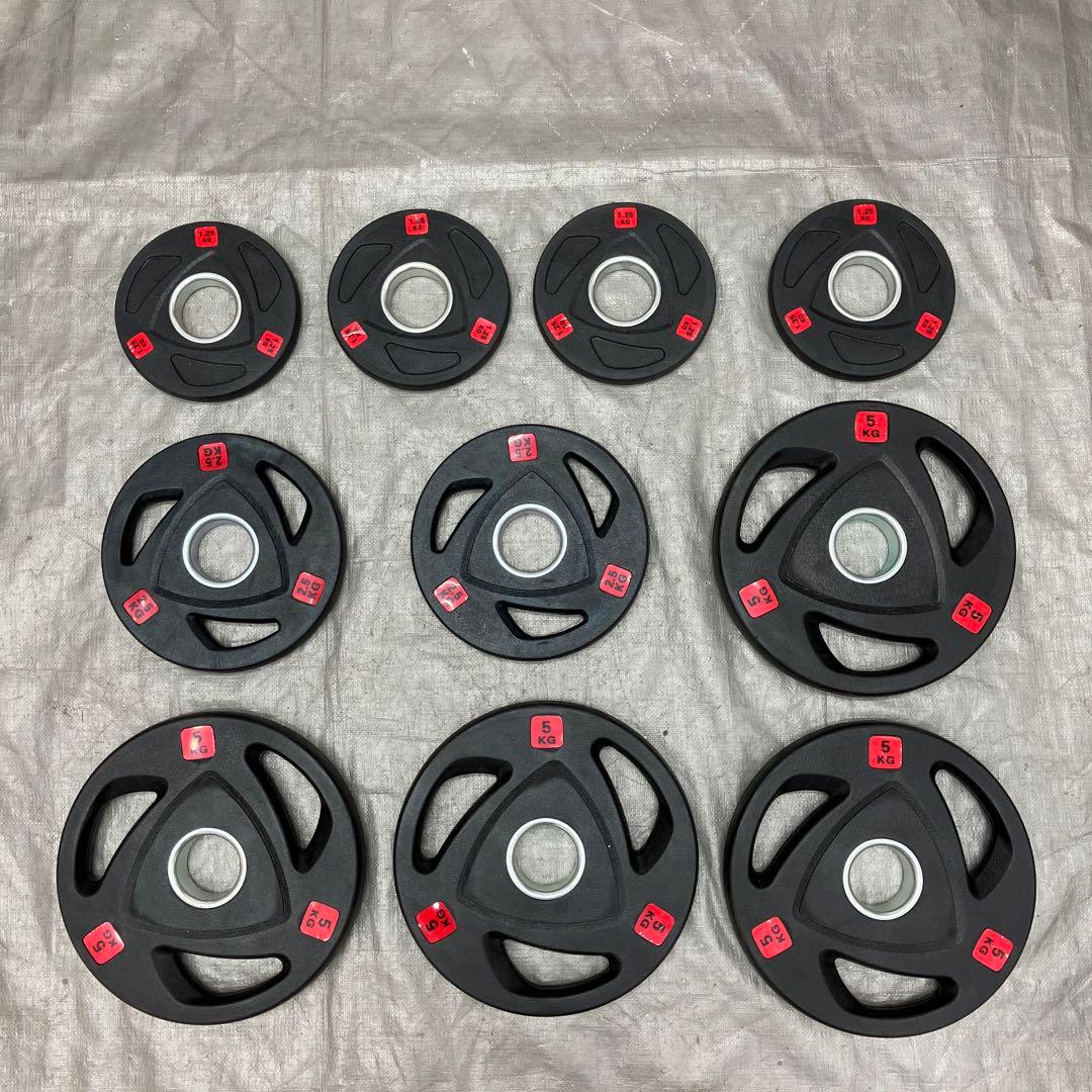 ■全国送料無料 バーベルプレート 30kg セット 合計10枚 50mm用