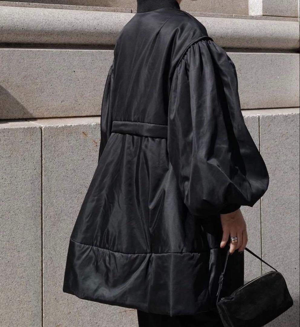マチャット machattトップサーモフォルムコート ブラック クリーニング済み