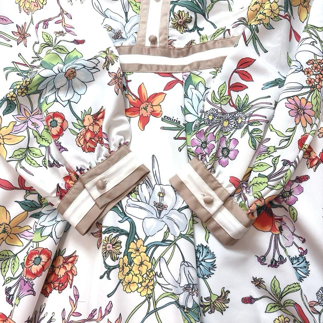 タグ付きemiriawiz エミリアウィズ 花柄ワンピース M 上品 フレア