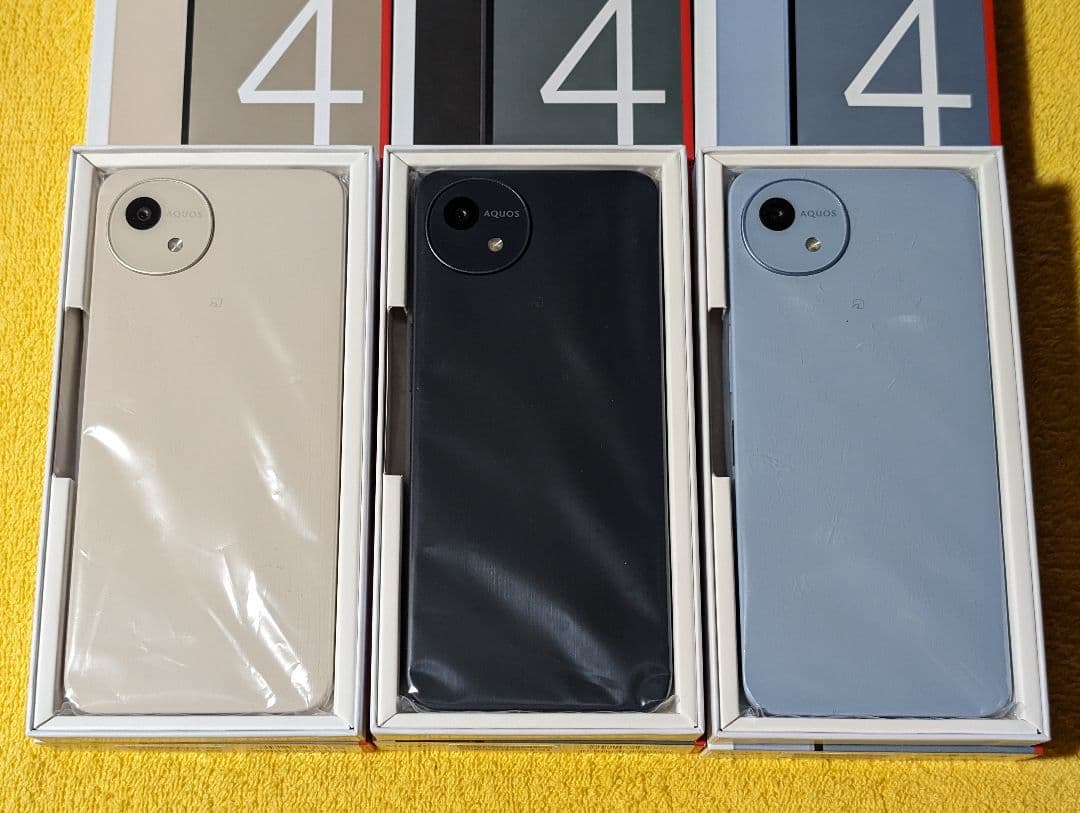 A【6台セット】AQUOS wish4　白黒青　各2台【SH-52E】