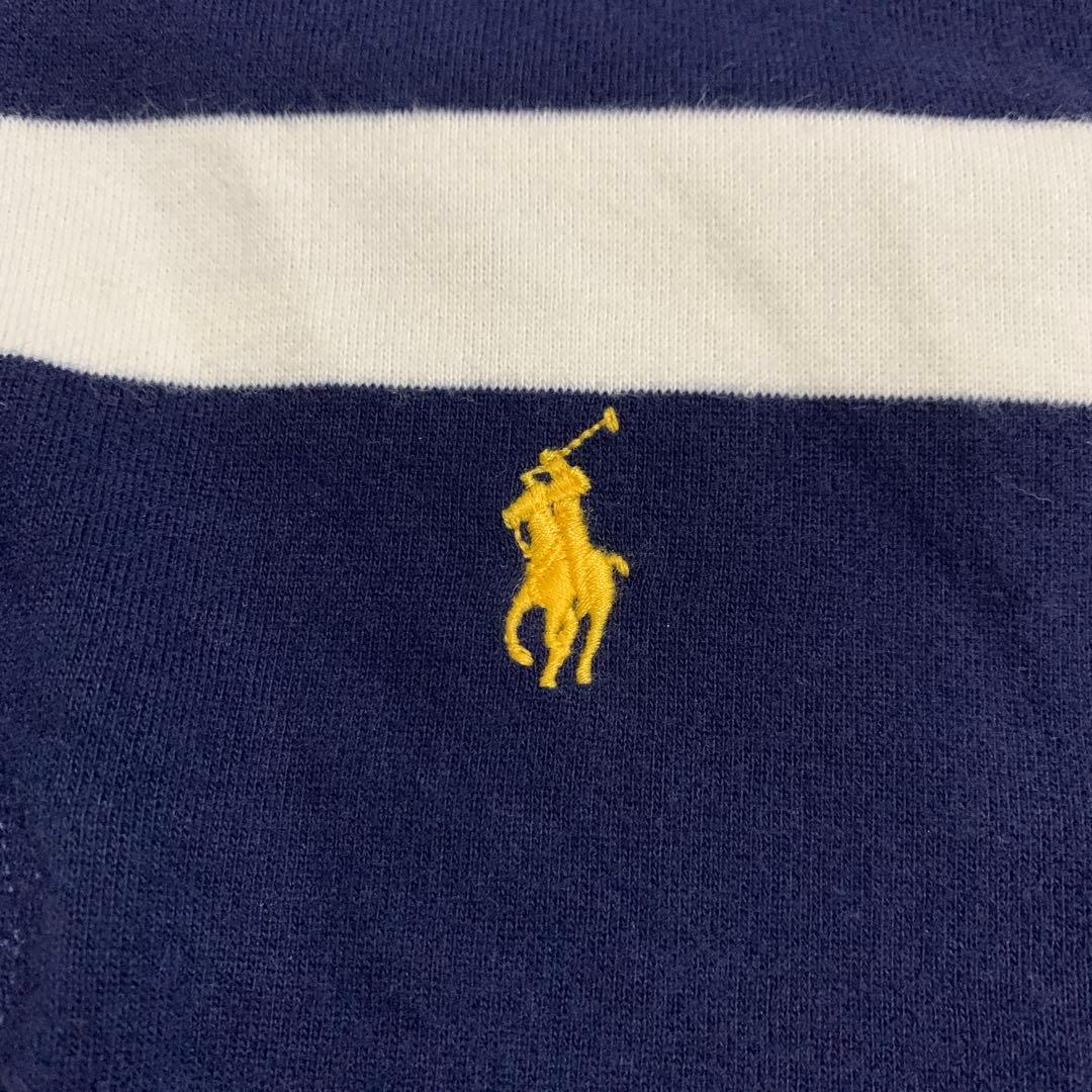 ラルフローレン ボーダー ラガーシャツ　ネイビー　ホワイト　常田大希　着用