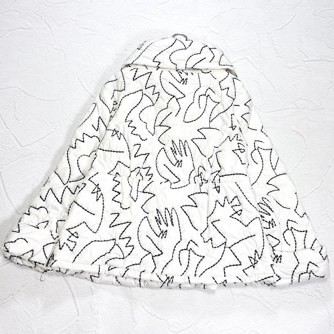 慈雨　センソユニコ　中綿コート　ジャケット　総刺繍　ステッチ　スタンドカラー