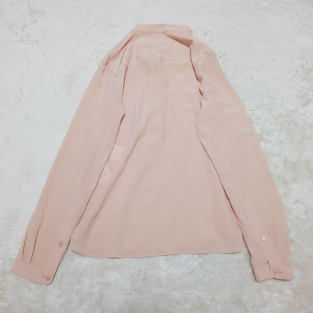 【極美品】STELLA McCARTNEY シルクブラウス バンドカラー