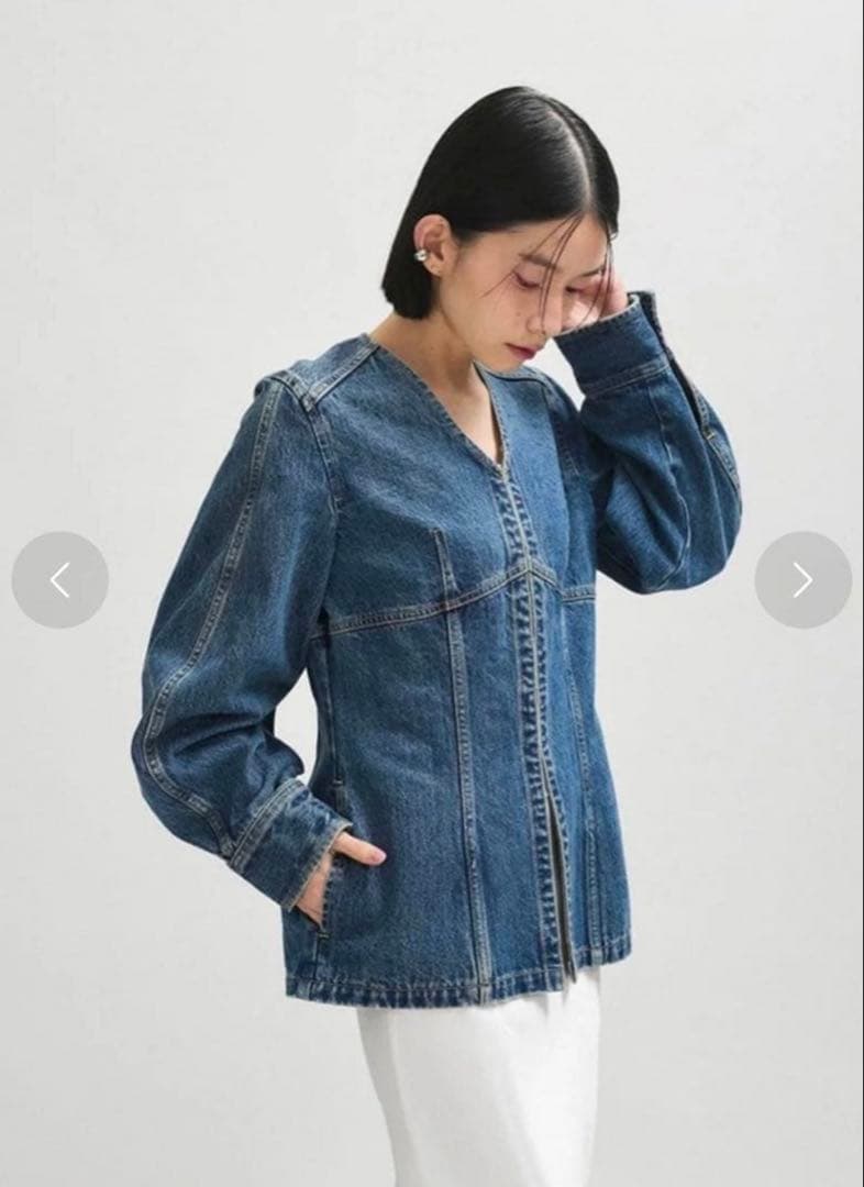 ADAM ET ROPÉ フロントホックデニムトップス