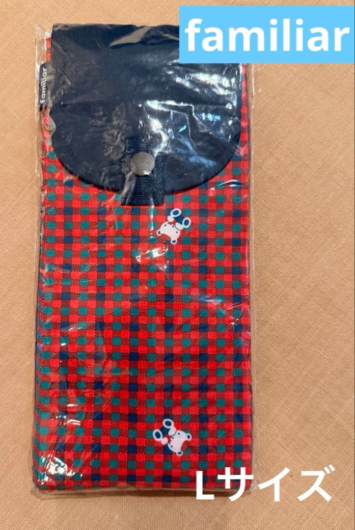 【新品♥未使用】廃盤♥　ファミリア シュパット エコバッグ　Lサイズ　レッド