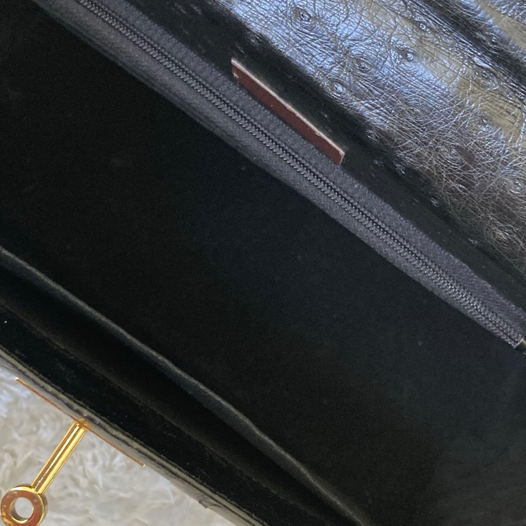 JRA認定 オーストリッチ皮バッグ　 フォーマル　極秘品