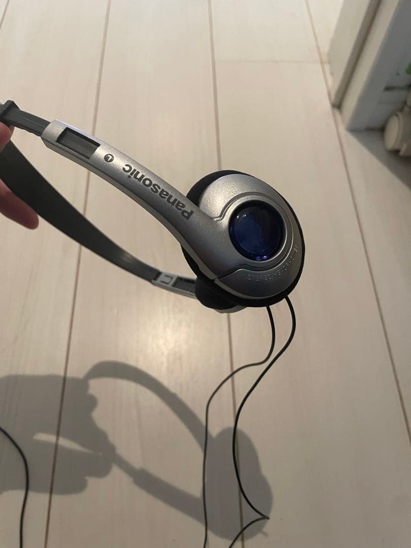 Panasonic 有線ヘッドホン シルバー y2k レトロ