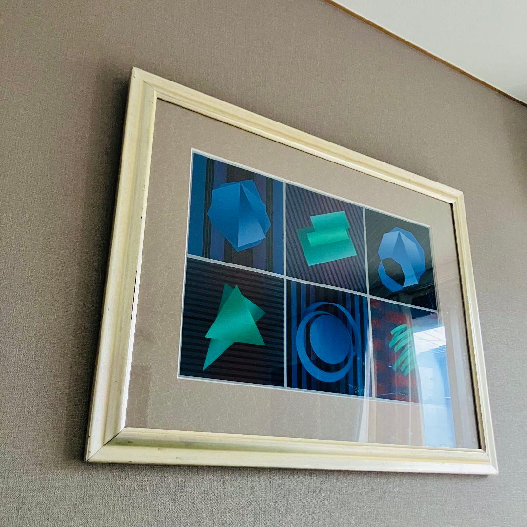 ◉ 80'S 版画 リトグラフ 萄雅彦（どうまさひこ）ポストモダン