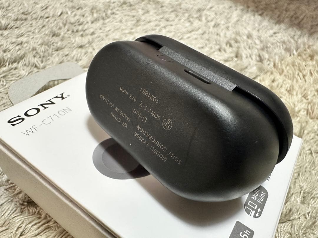 【保証書付】SONY WF-C710N ワイヤレスイヤホン 黒