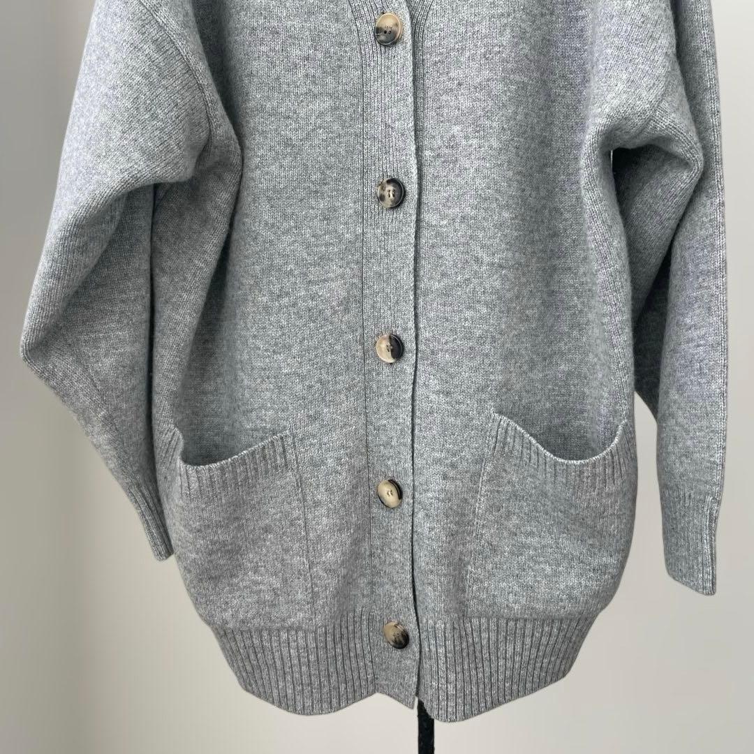 【新品】ドゥーズエムクラス　グレー　　　　　　　　BIGカーディガン