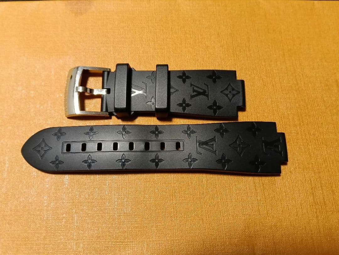 【専用】タンブールGM用 モノグラム ラバーストラップ L　 ブラック