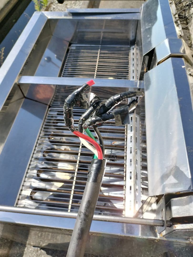 業務用　電気　フライヤー　18L　2層 動力　三相200