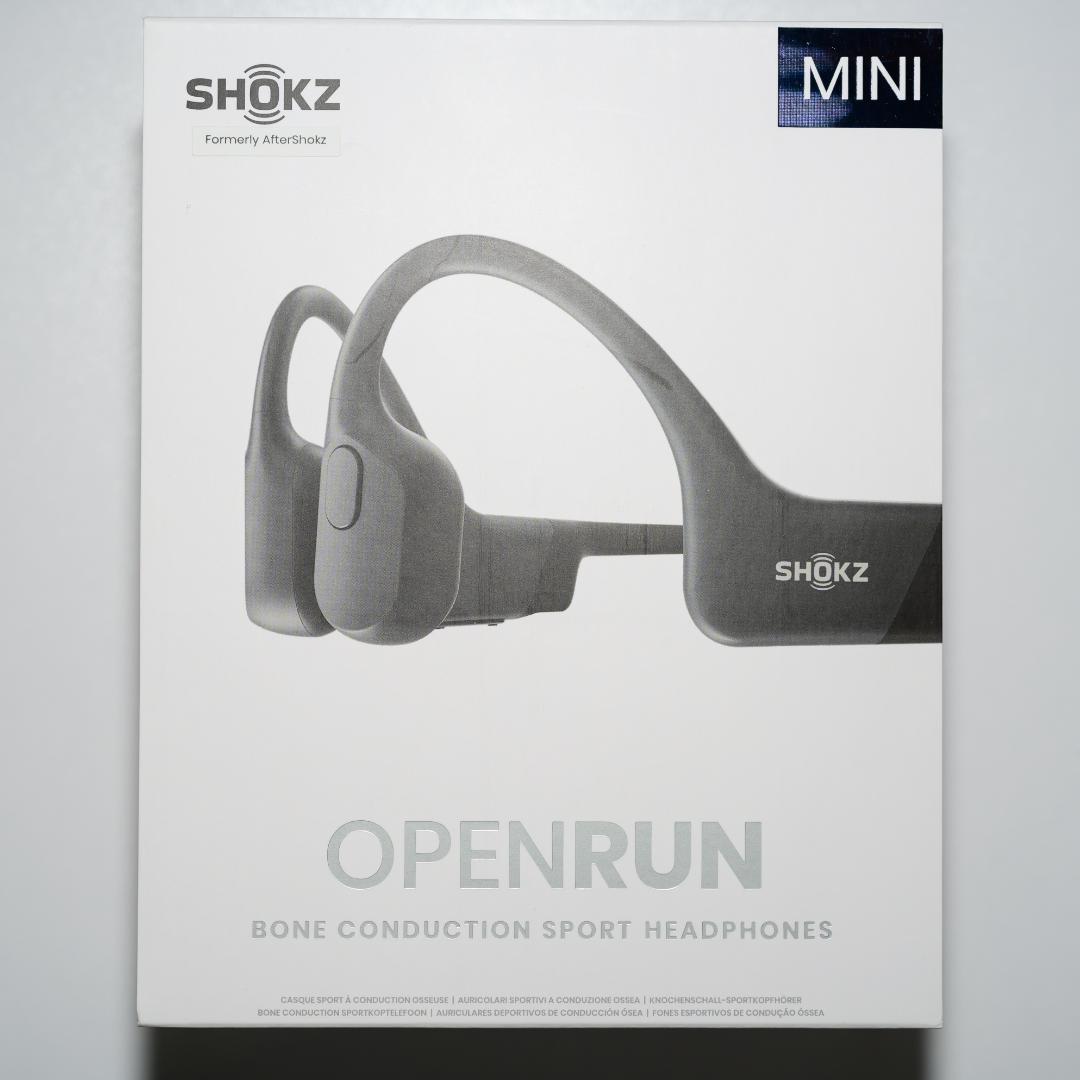 【美品】SHOKZ OPENRUN MINI 骨伝導イヤホン ブラック