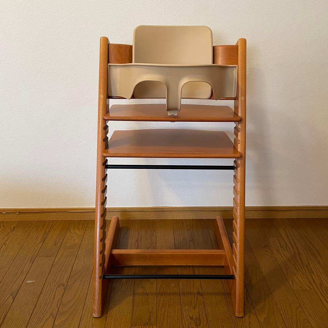 ストッケ　トリップ トラップ　ベビーチェア+ベビーセット　チェリー